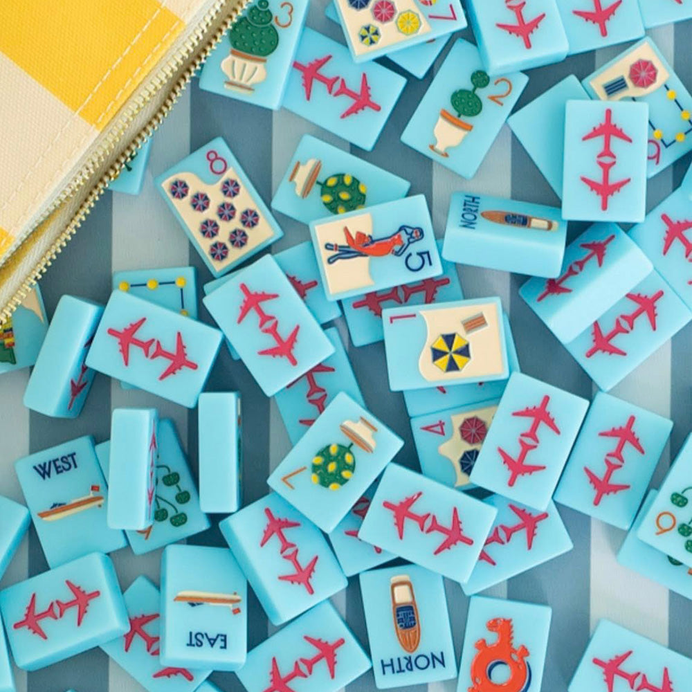 French & Italian Riviera American Mahjong Tile Set